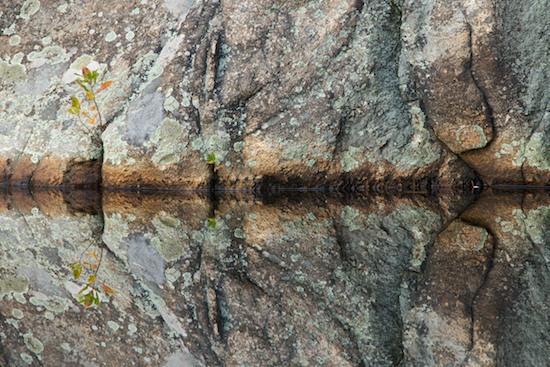 Abstract;Abstractions;Boulder;Geological;Geology;Gray;Green;Lichen;New Jersey;Orange;Patterns;Plants;Pond;Ramapo Lake;Ramapo Mountains;Reflection;Reflections;Rock;Rock Formations;Rocks;Shapes;Stone;Stones;Striation;Textures;Water